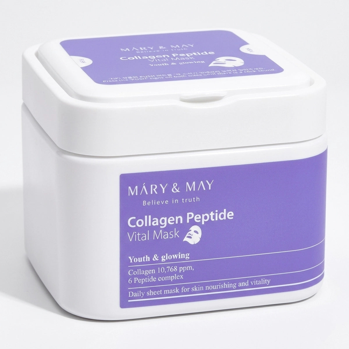 MARY&MAY Collagen Peptide Vital Mask (30pcs/400g)