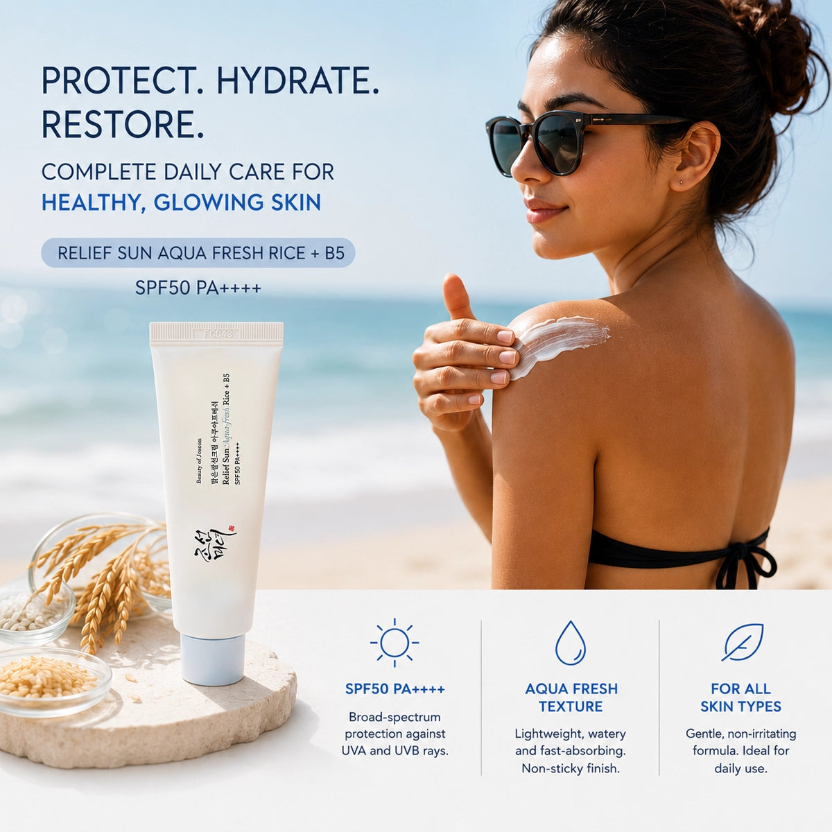 Beauty of Joseon Relief Sun Aqua-fresh Rice+B5 SPF50 PA++++