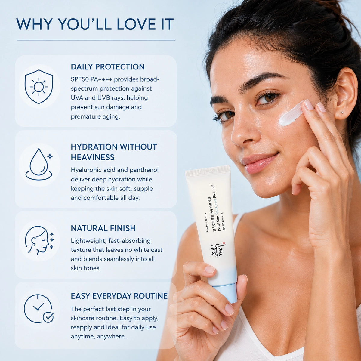 Beauty of Joseon Relief Sun Aqua-fresh Rice+B5 SPF50 PA++++