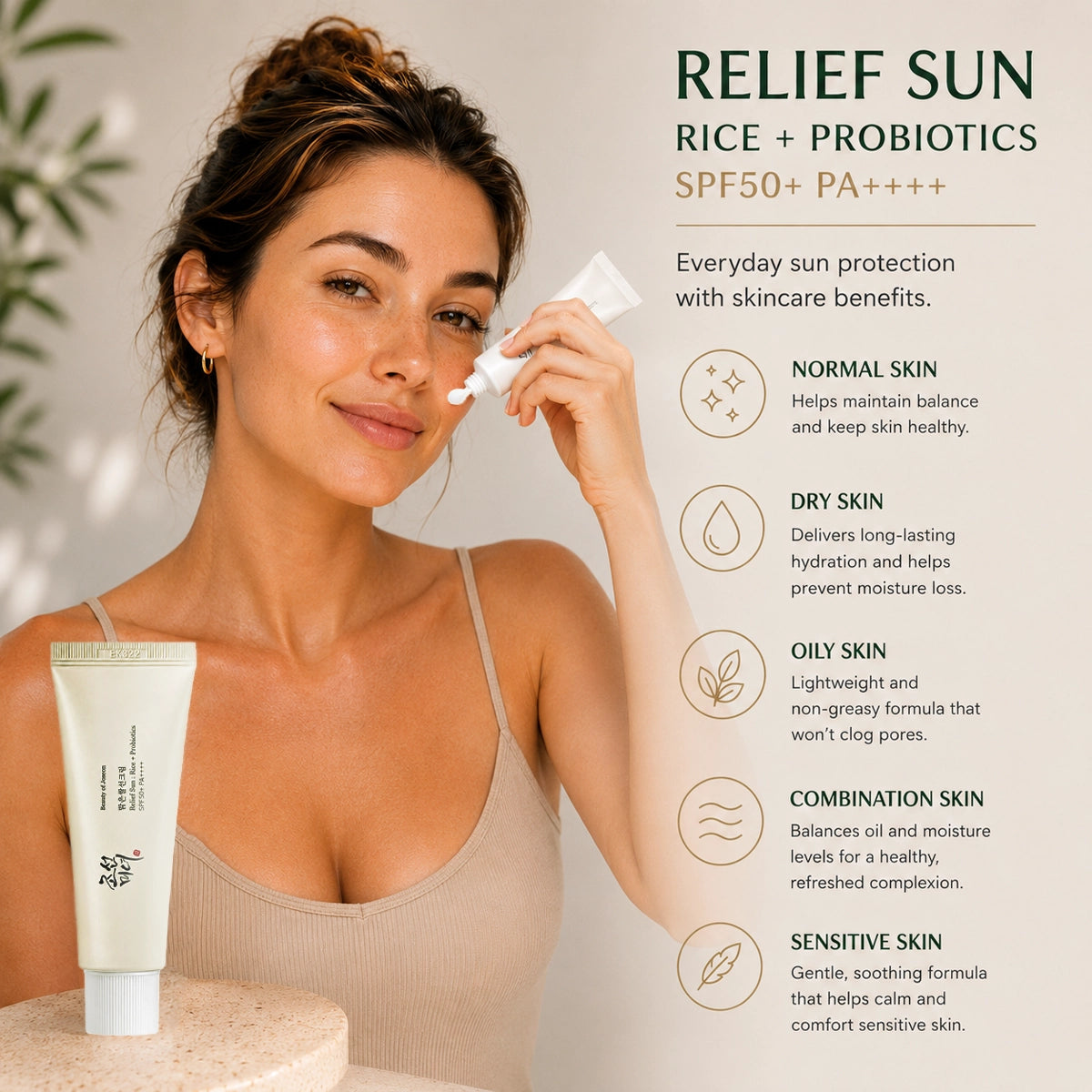 Beauty of Joseon Relief Sun Rice + Probiotics SPF50+ 50ml
