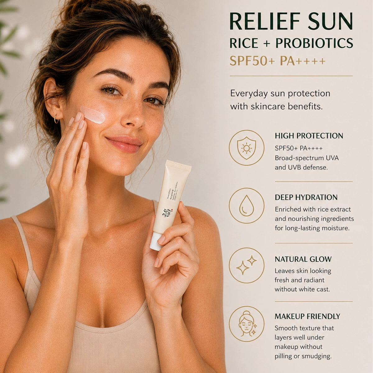 Beauty of Joseon Relief Sun Rice + Probiotics SPF50+ 50ml