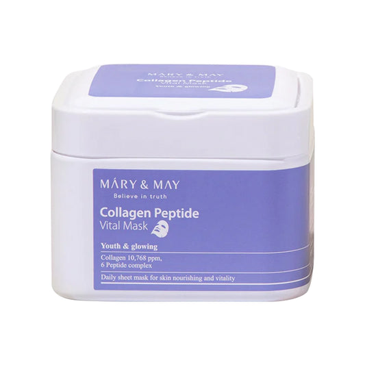 MARY&MAY Collagen Peptide Vital Mask (30pcs/400g)