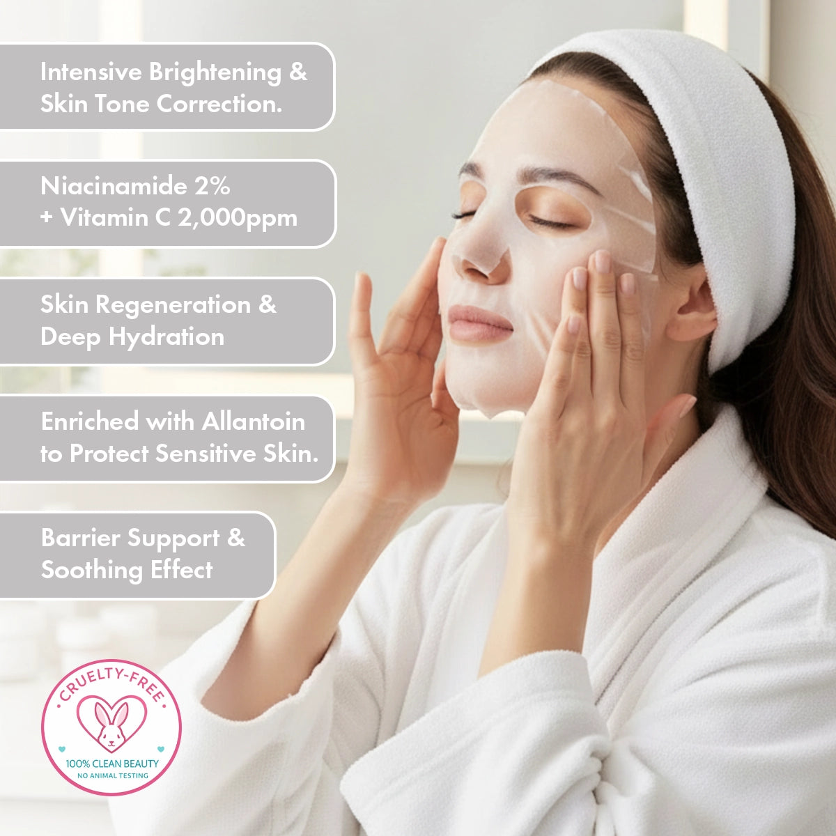 MARY&MAY Niacinamide Vitamin C Brightening Mask (30pcs)