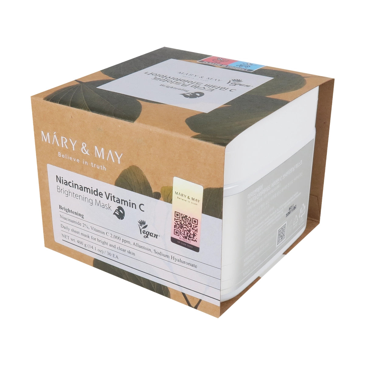 MARY&MAY Niacinamide Vitamin C Brightening Mask (30pcs)