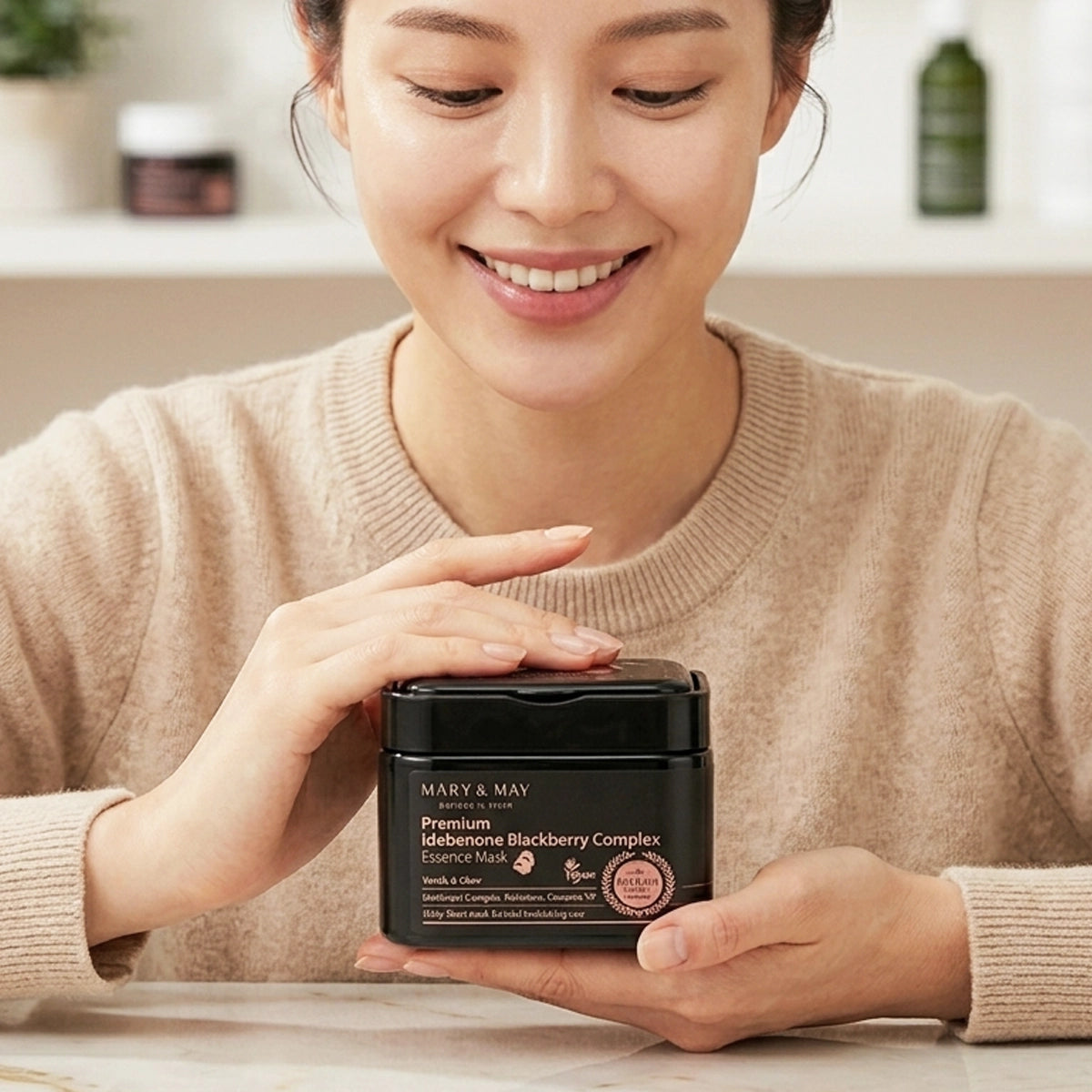 MARY&MAY Premium Idebenone Blackberry Complex Ampoule Mask (20EA/250g)