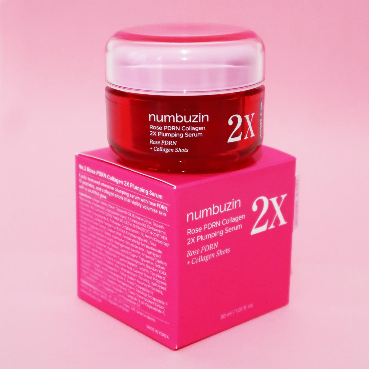 numbuzin No. 2 Rose PDRN Collagen 2X Plumping Serum (30ml)